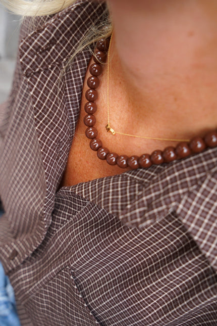 KETTING FLEURIE BRUIN - Hip is het