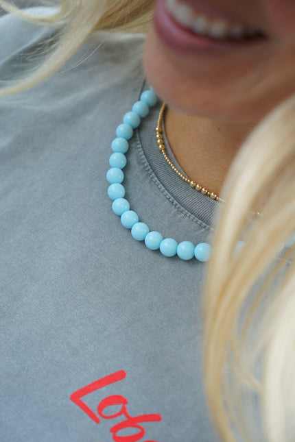 KETTING FLEURIE LICHTBLAUW - Hipishet