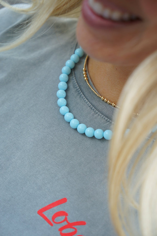 KETTING FLEURIE LICHTBLAUW - Hipishet