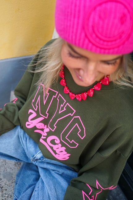 KETTING HARTJES ROZE - Hip is het