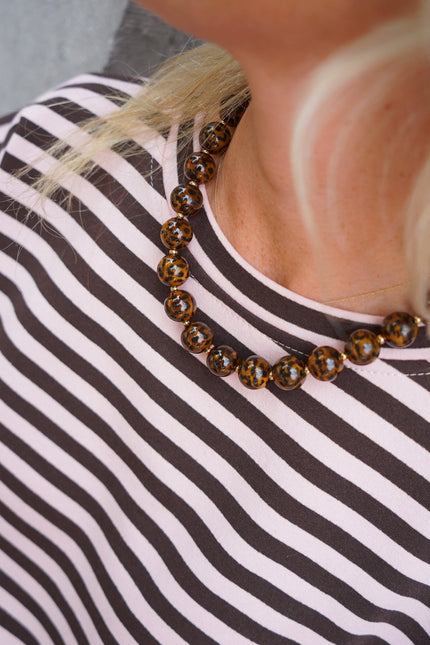 KETTING LEOPARD BRUIN - Hipishet
