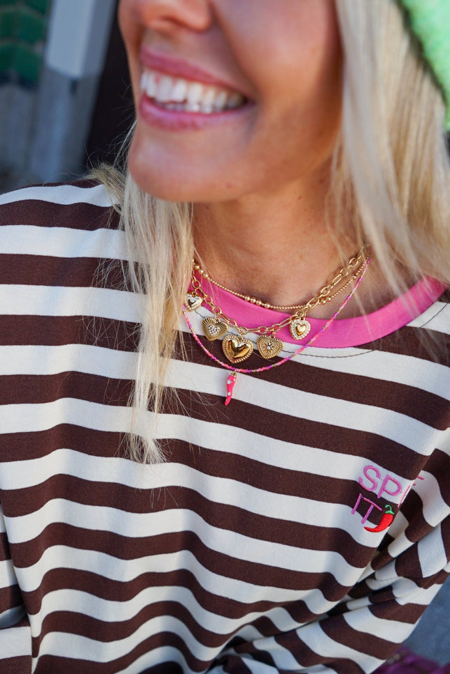 KETTING PEPER ROZE - Hip is het