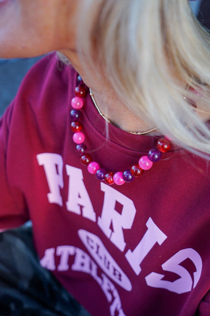 KETTING ROBIN MULTICOLOUR ROZE - Hip is het