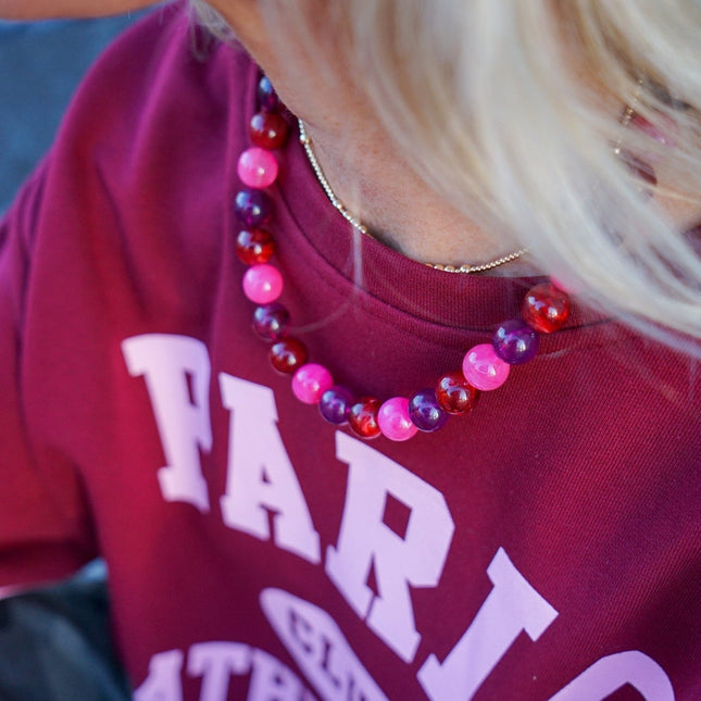 KETTING ROBIN MULTICOLOUR ROZE - Hip is het