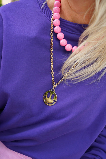 KETTING SMILEY GOUD - Hipishet