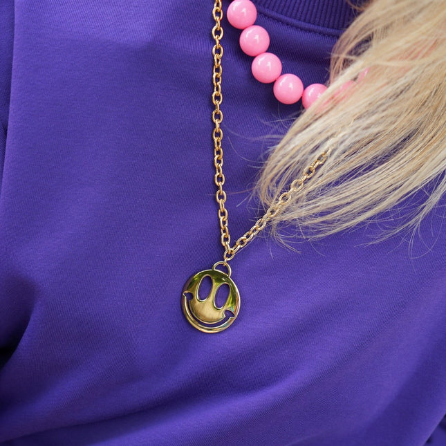KETTING SMILEY GOUD - Hipishet