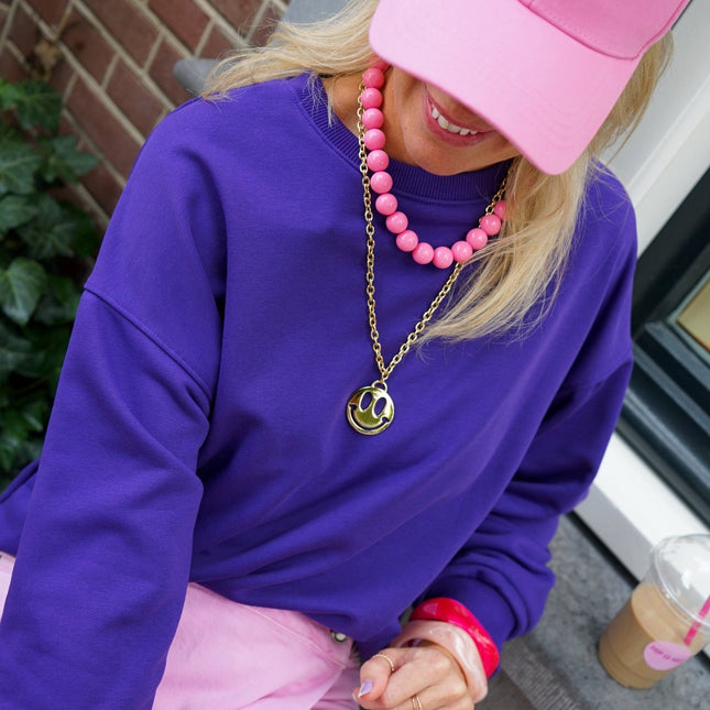 KETTING SMILEY GOUD - Hipishet