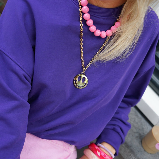 KETTING SMILEY GOUD - Hipishet