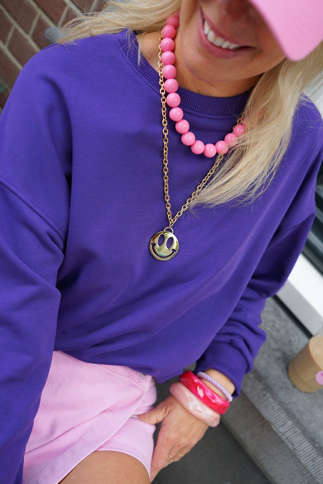 KETTING SMILEY GOUD - Hipishet