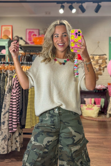 KNIT ROMY BEIGE - Hip is het