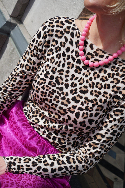 LEOPARD TOP ECRU - Hipishet