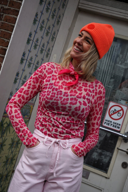 LEOPARD TOP ROZE - Hipishet