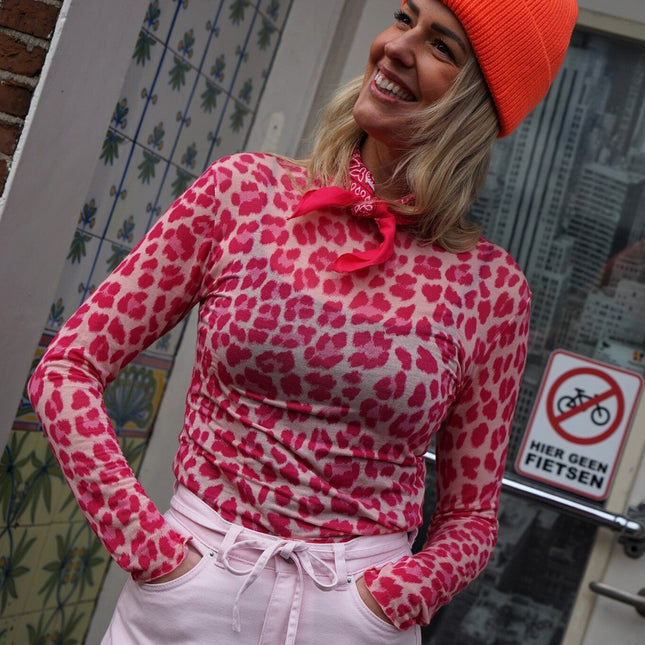 LEOPARD TOP ROZE - Hipishet