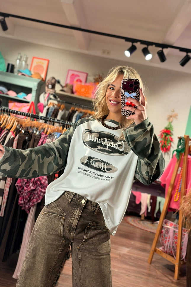 LONGSLEEVE CALIFORNIA ARMY - Hip is het