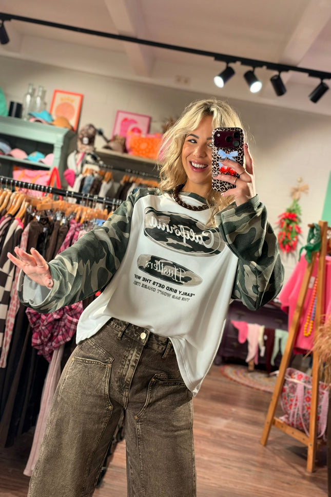 LONGSLEEVE CALIFORNIA ARMY - Hip is het