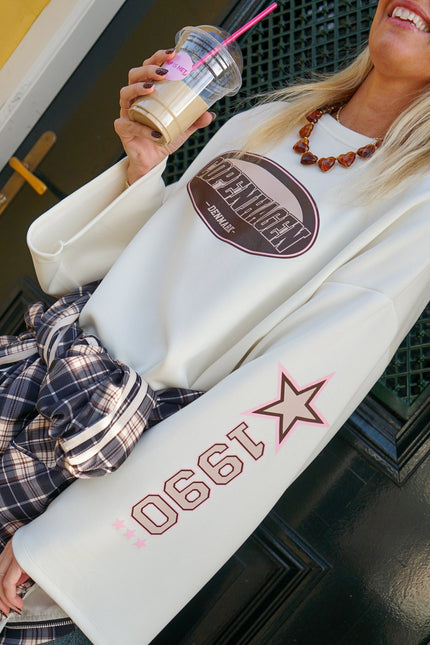 LONGSLEEVE COPENHAGEN WIT - Hip is het
