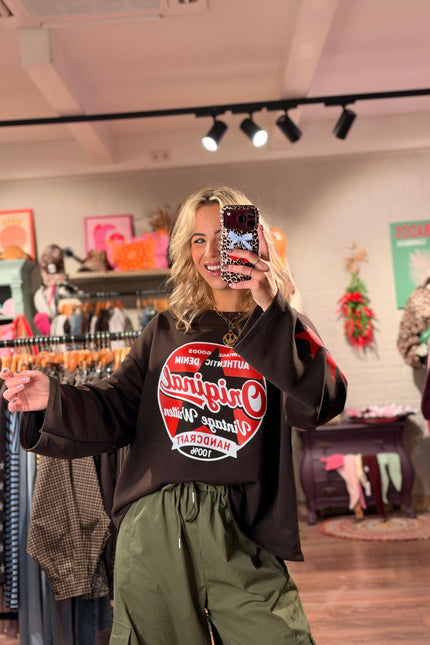 LONGSLEEVE ORIGINAL BRUIN - Hip is het