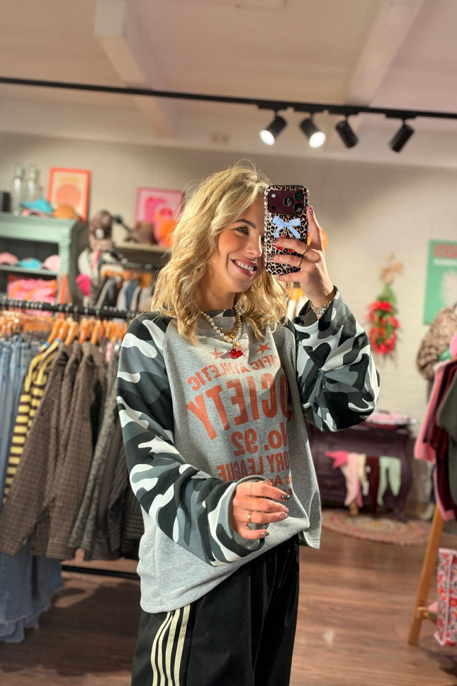 LONGSLEEVE PACIFIC ATHLETIC ARMY GRIJS - Hip is het