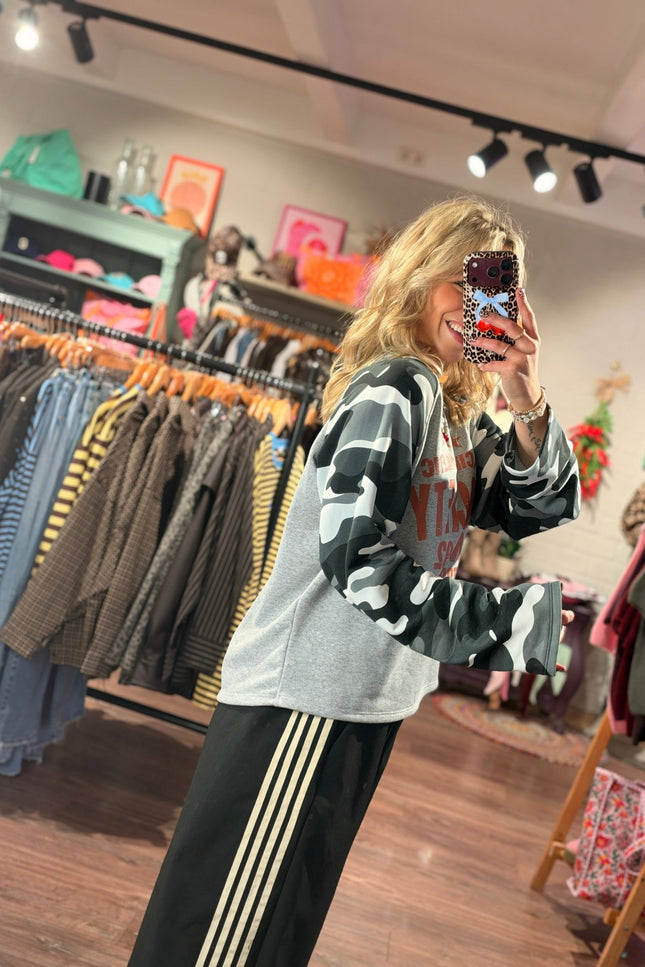 LONGSLEEVE PACIFIC ATHLETIC ARMY GRIJS - Hip is het