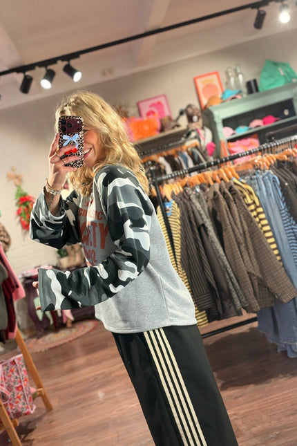LONGSLEEVE PACIFIC ATHLETIC ARMY GRIJS - Hip is het