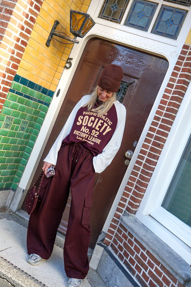 LONGSLEEVE PACIFIC ATHLETIC SOCIETY BORDEAUX - Hip is het