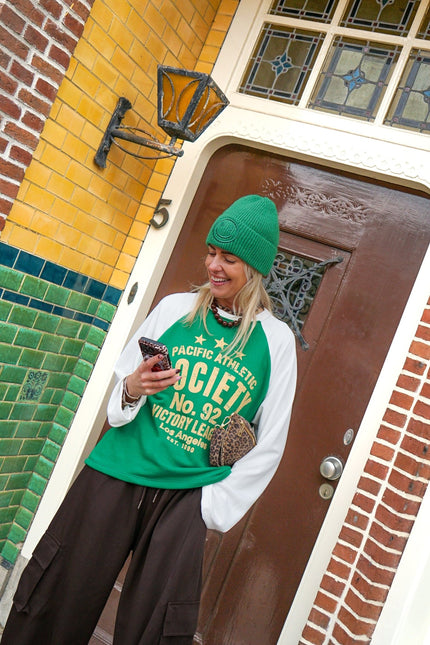 LONGSLEEVE PACIFIC ATHLETIC SOCIETY GROEN - Hip is het