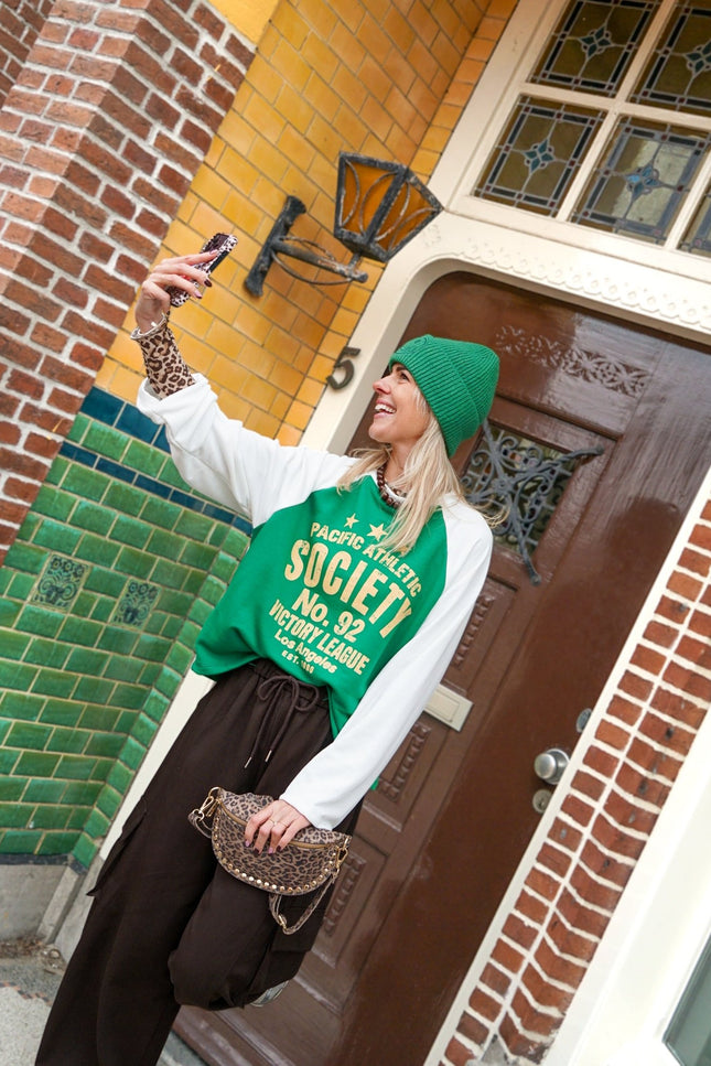 LONGSLEEVE PACIFIC ATHLETIC SOCIETY GROEN - Hip is het