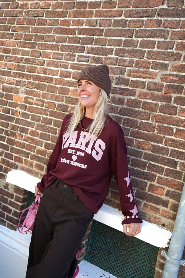 LONGSLEEVE PARIS BORDEAUX - Hip is het