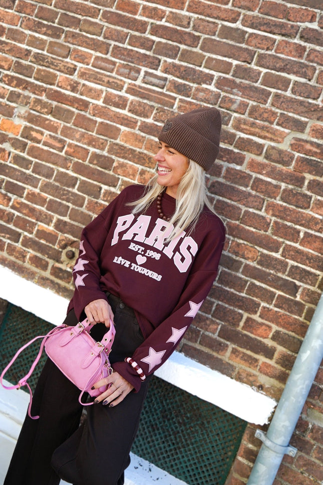 LONGSLEEVE PARIS BORDEAUX - Hip is het