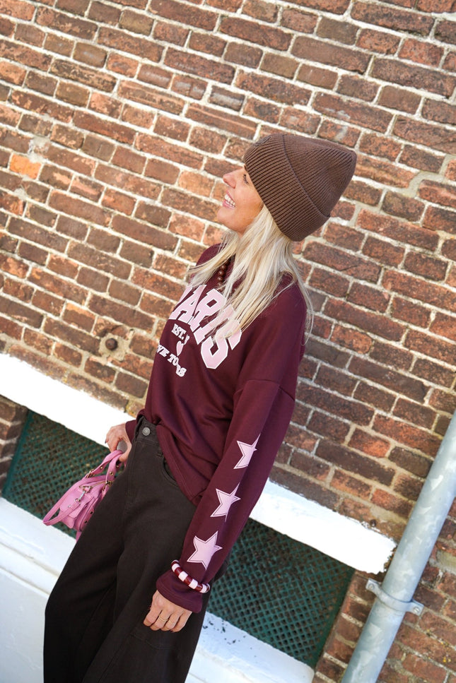 LONGSLEEVE PARIS BORDEAUX - Hip is het