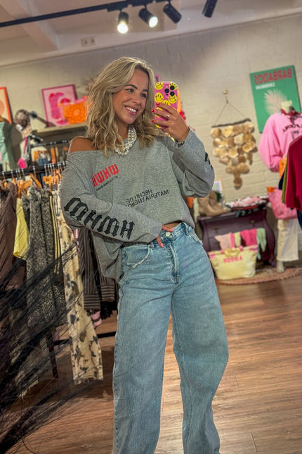 LONGSLEEVE RACHEL GRIJS - Hip is het