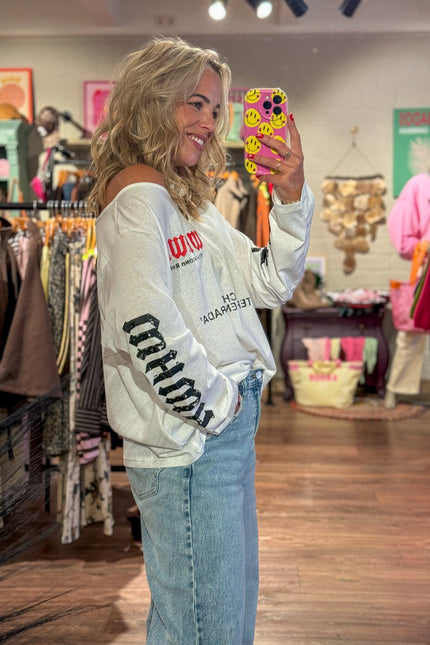 LONGSLEEVE RACHEL WIT - Hip is het