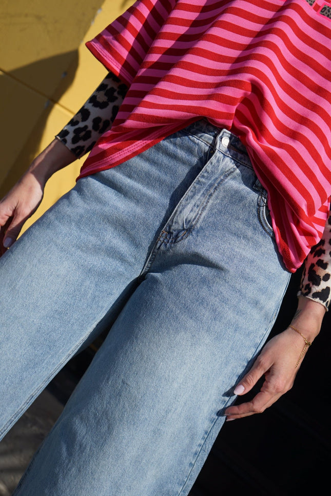 LOOSE BALLOON JEANS BLAUW - Hipishet
