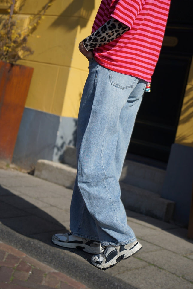 LOOSE BALLOON JEANS BLAUW - Hipishet