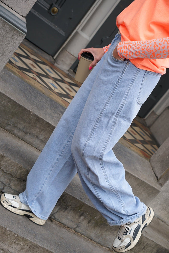 LOOSE BALLOON JEANS BLAUW - Hipishet