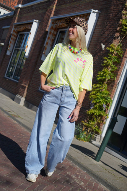 LOOSE BALLOON JEANS KIRA BLAUW - Hipishet
