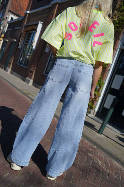 LOOSE BALLOON JEANS KIRA BLAUW - Hipishet