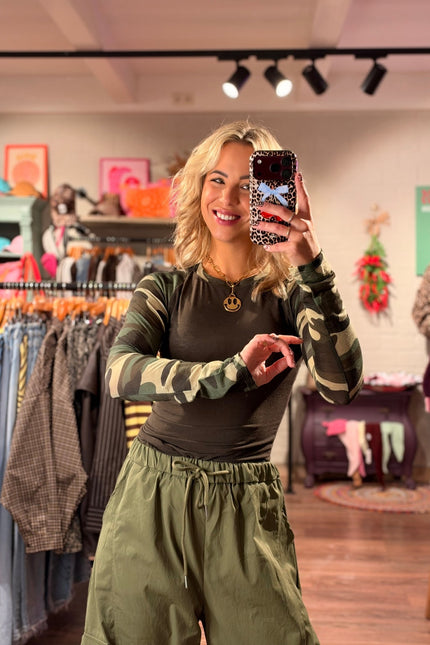 MESH TOP ANOUK ARMY BRUIN - Hip is het