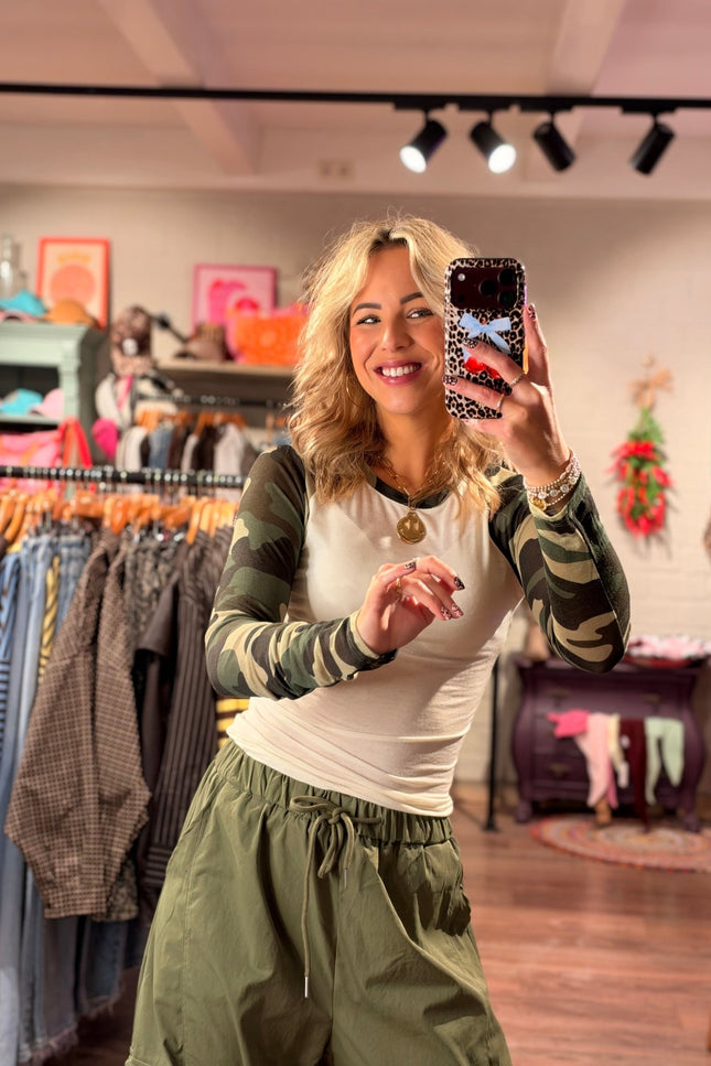 MESH TOP ANOUK ARMY WIT - Hip is het
