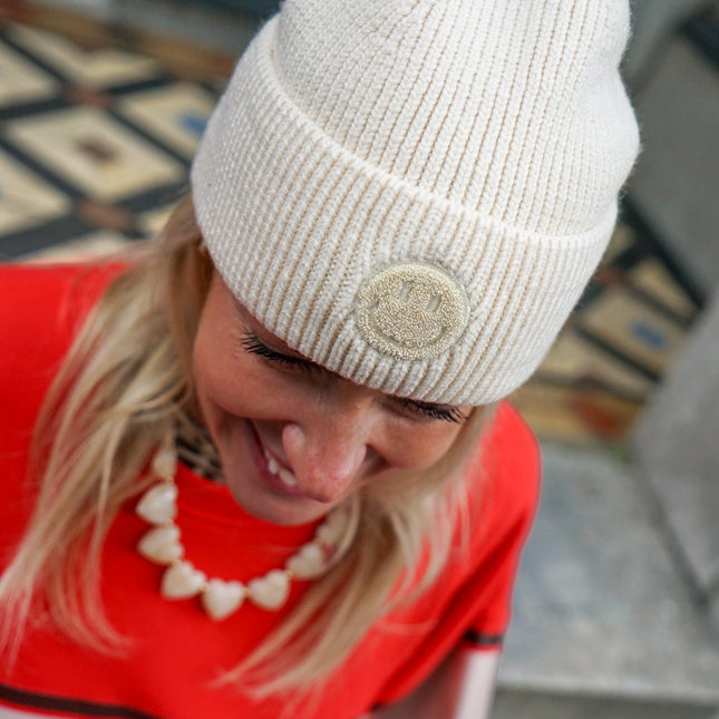 MUTS SMILEY BEIGE - Hip is het