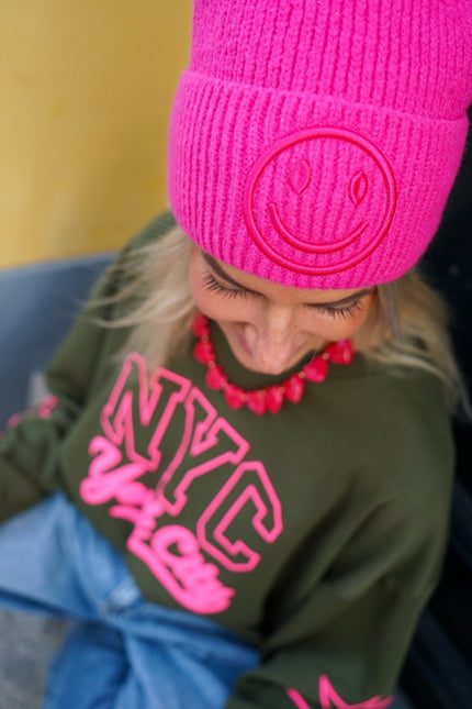 MUTS SMILEY ROZE - Hip is het