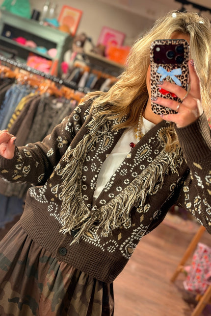 PAISLEY VEST BRUIN - Hip is het