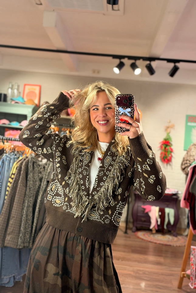 PAISLEY VEST BRUIN - Hip is het