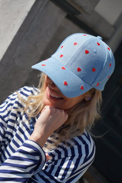 PET HARTJES BLAUW ROOD - Hipishet