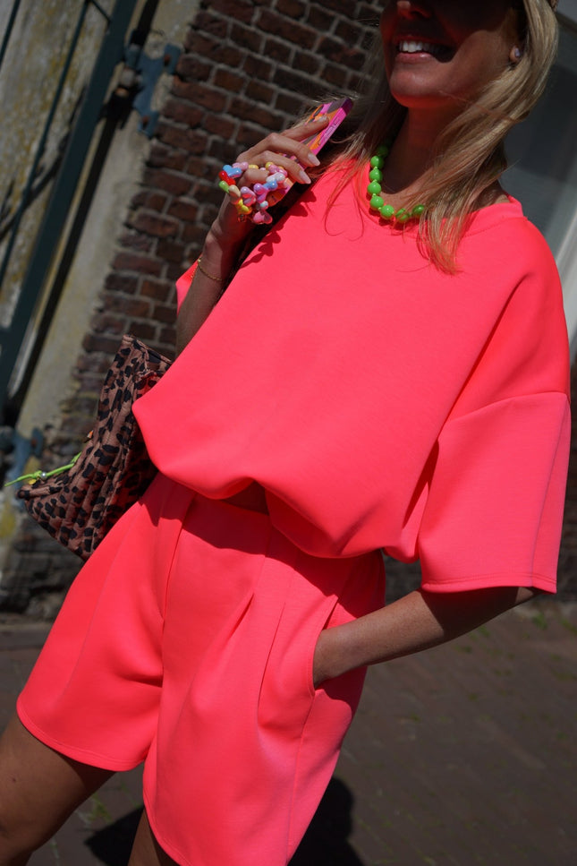 SET FLEUR NEON ROZE - Hipishet