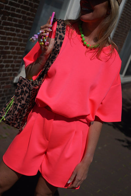 SET FLEUR NEON ROZE - Hipishet