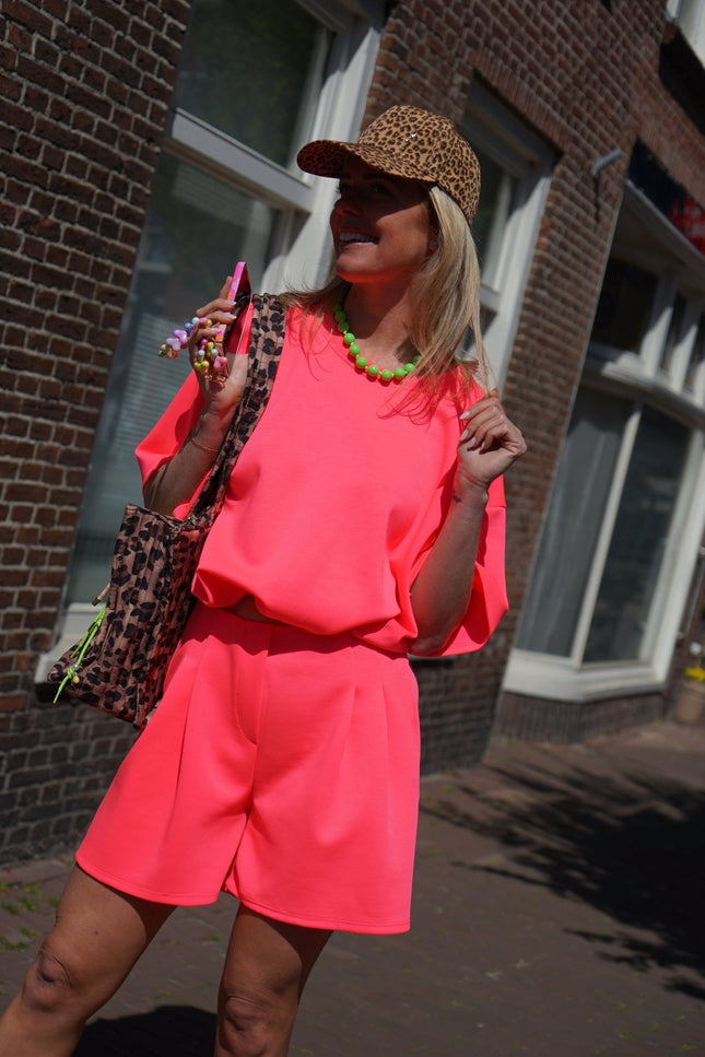 SET FLEUR NEON ROZE - Hipishet