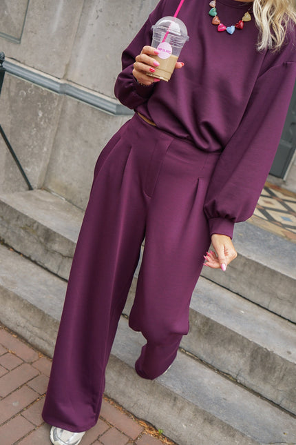 SET FLOORTJE AUBERGINE - Hip is het