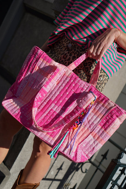SHOPPER PAISLEY PRINT ROZE - Hipishet