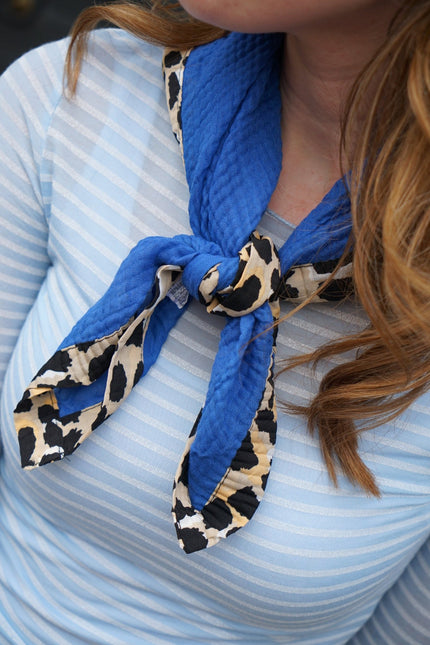 SJAALTJE LEOPARD BLAUW - Hipishet